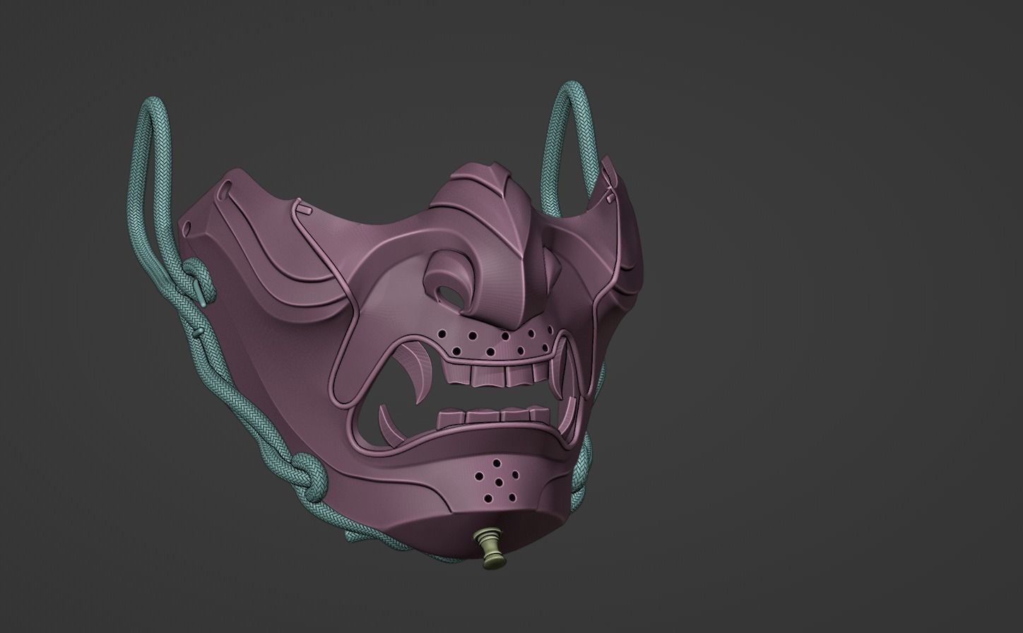 Mask from Ghost of Tsushima 3D print model_5