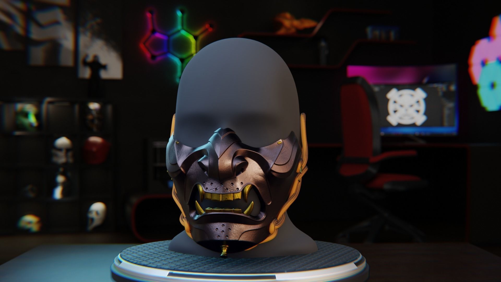 Mask from Ghost of Tsushima 3D print model_1