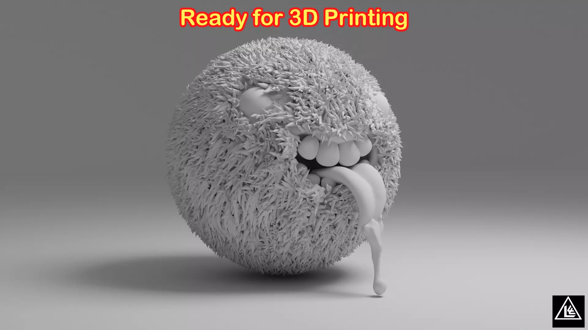FurBall 3D print model egg with tongue 3D print model_0