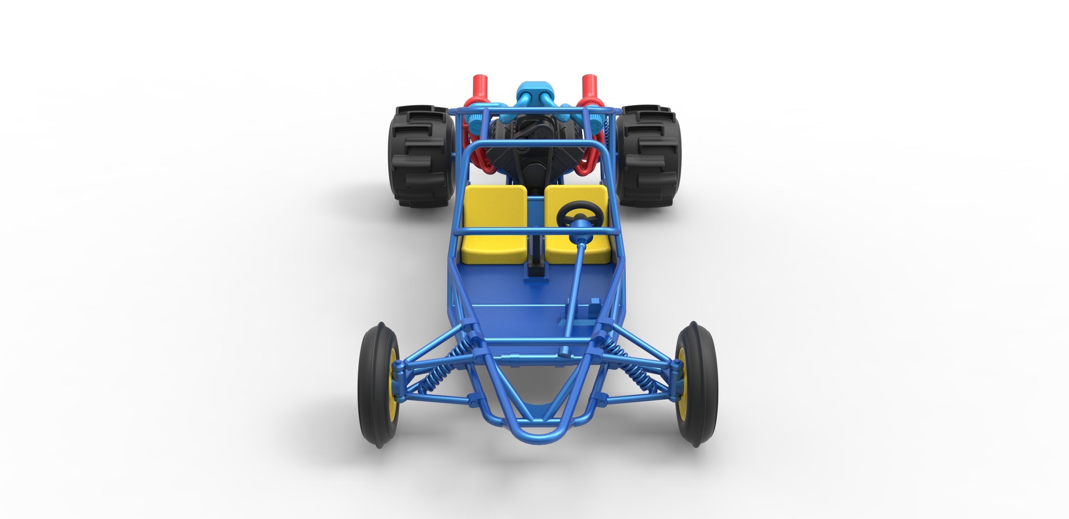 Sand drag Rail buggy Scale 1 to 25 3D print model_7