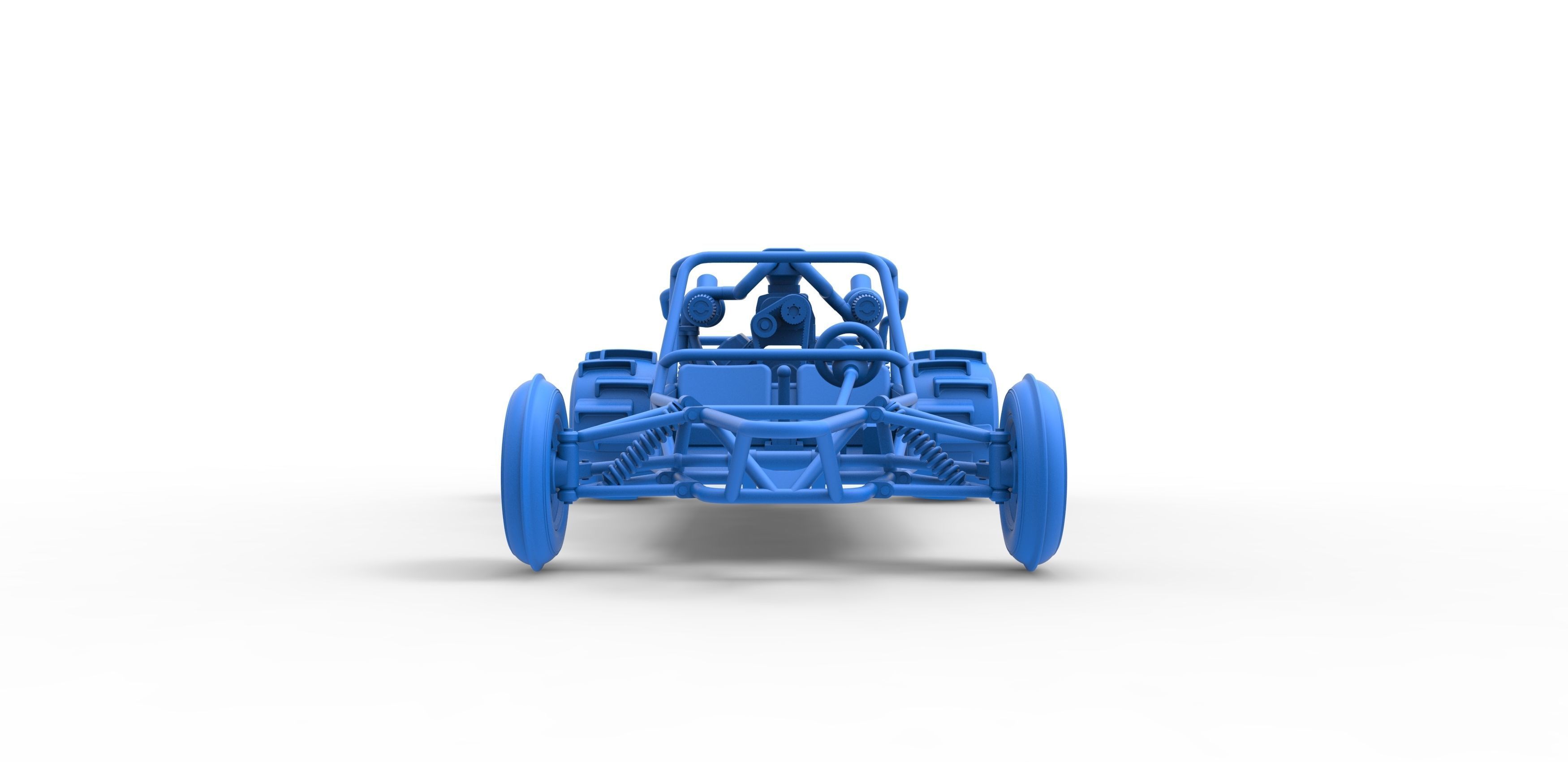 Sand drag Rail buggy Scale 1 to 25 3D print model_22