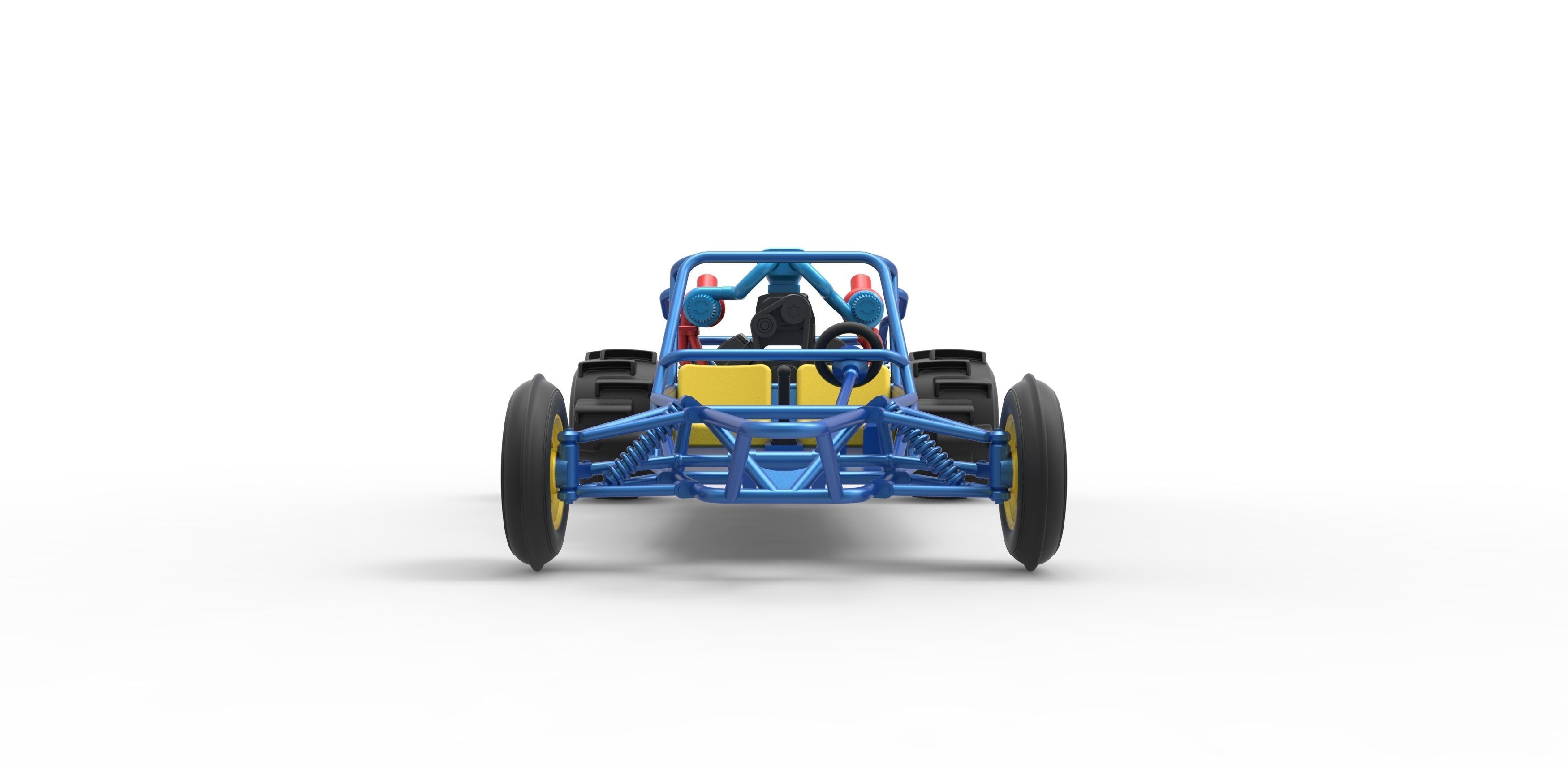 Sand drag Rail buggy Scale 1 to 25 3D print model_8