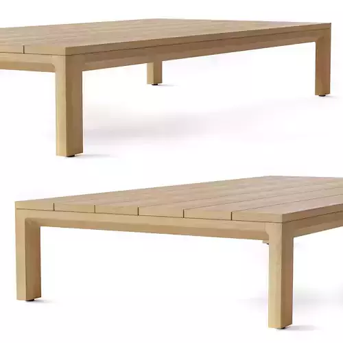 RHODES TEAK COFFEE TABLE Restoration Hardware 