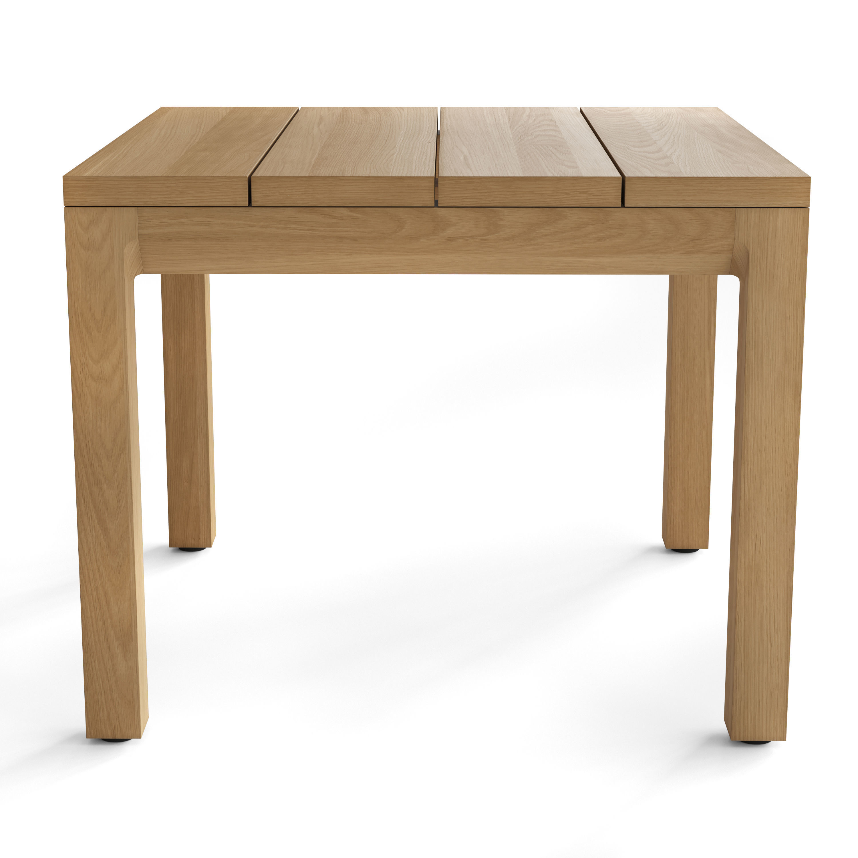RHODES TEAK SIDE TABLE Restoration Hardware 3D model_1