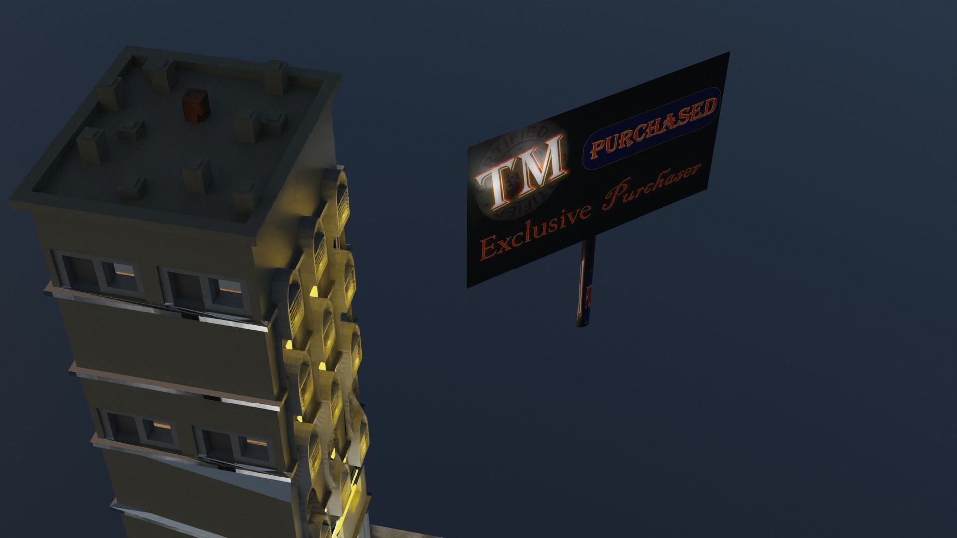 building - Exlusive building -trademark- Exclusive Purchaser 3D model_3
