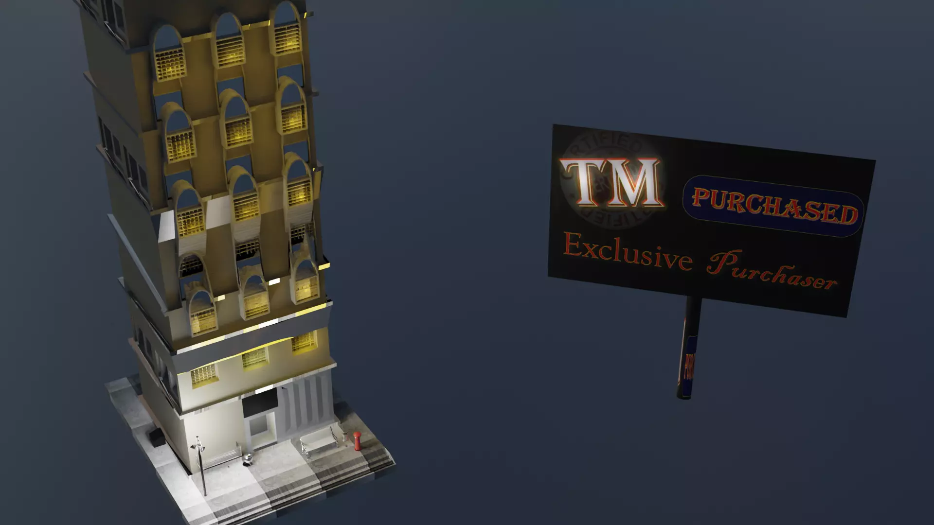 building - Exlusive building -trademark- Exclusive Purchaser 3D model_0