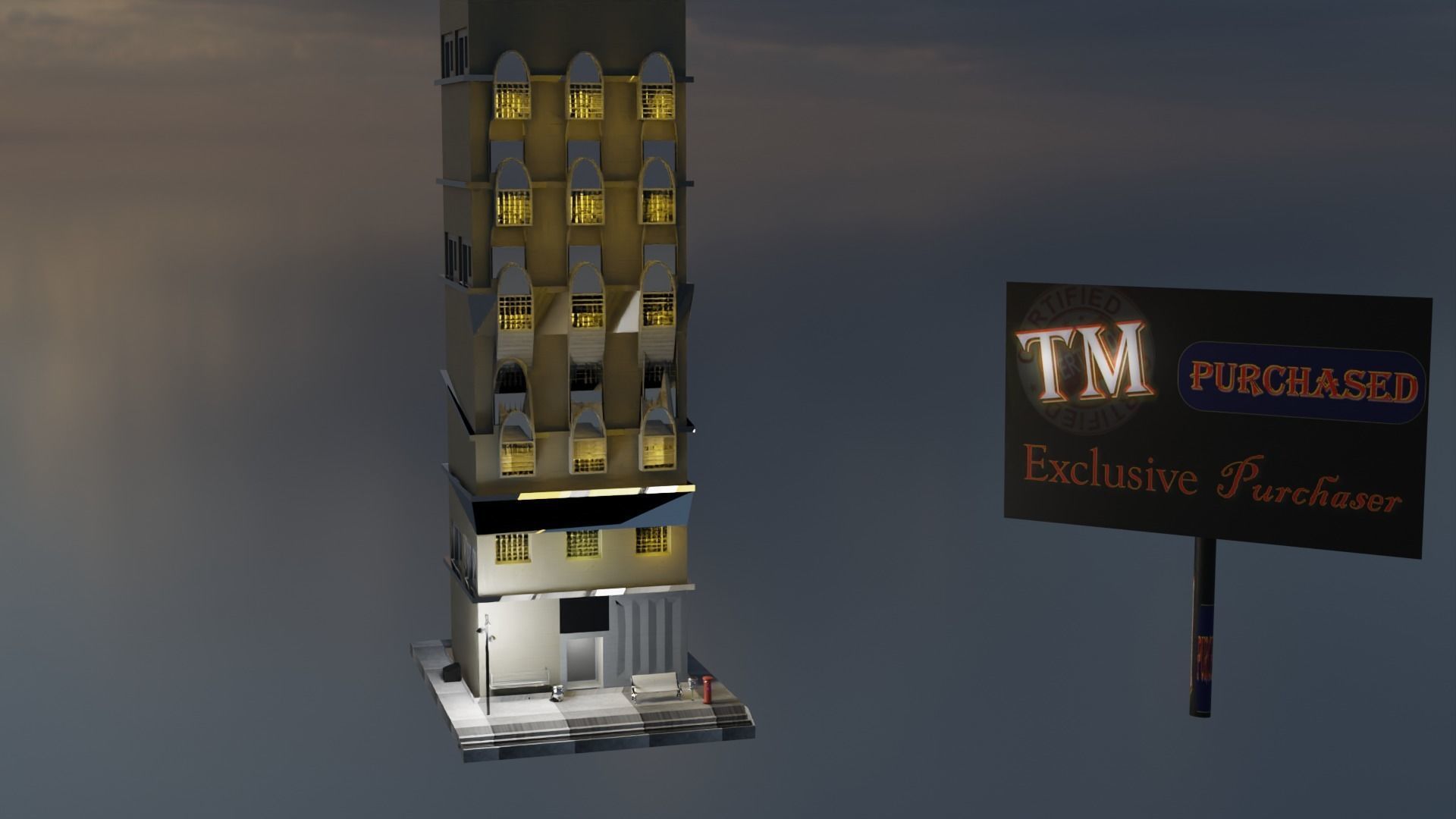 building - Exlusive building -trademark- Exclusive Purchaser 3D model_6