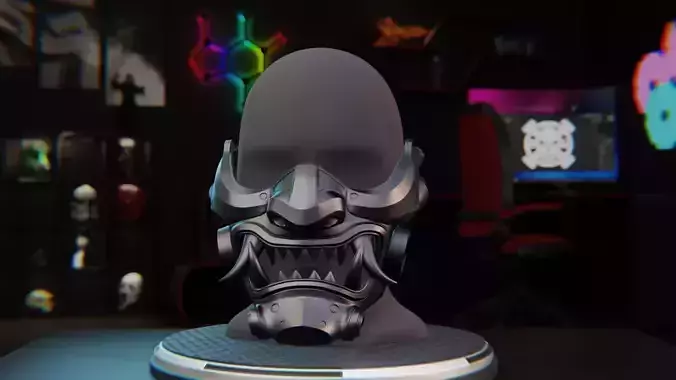  Oni Samurai Mask 3D print model