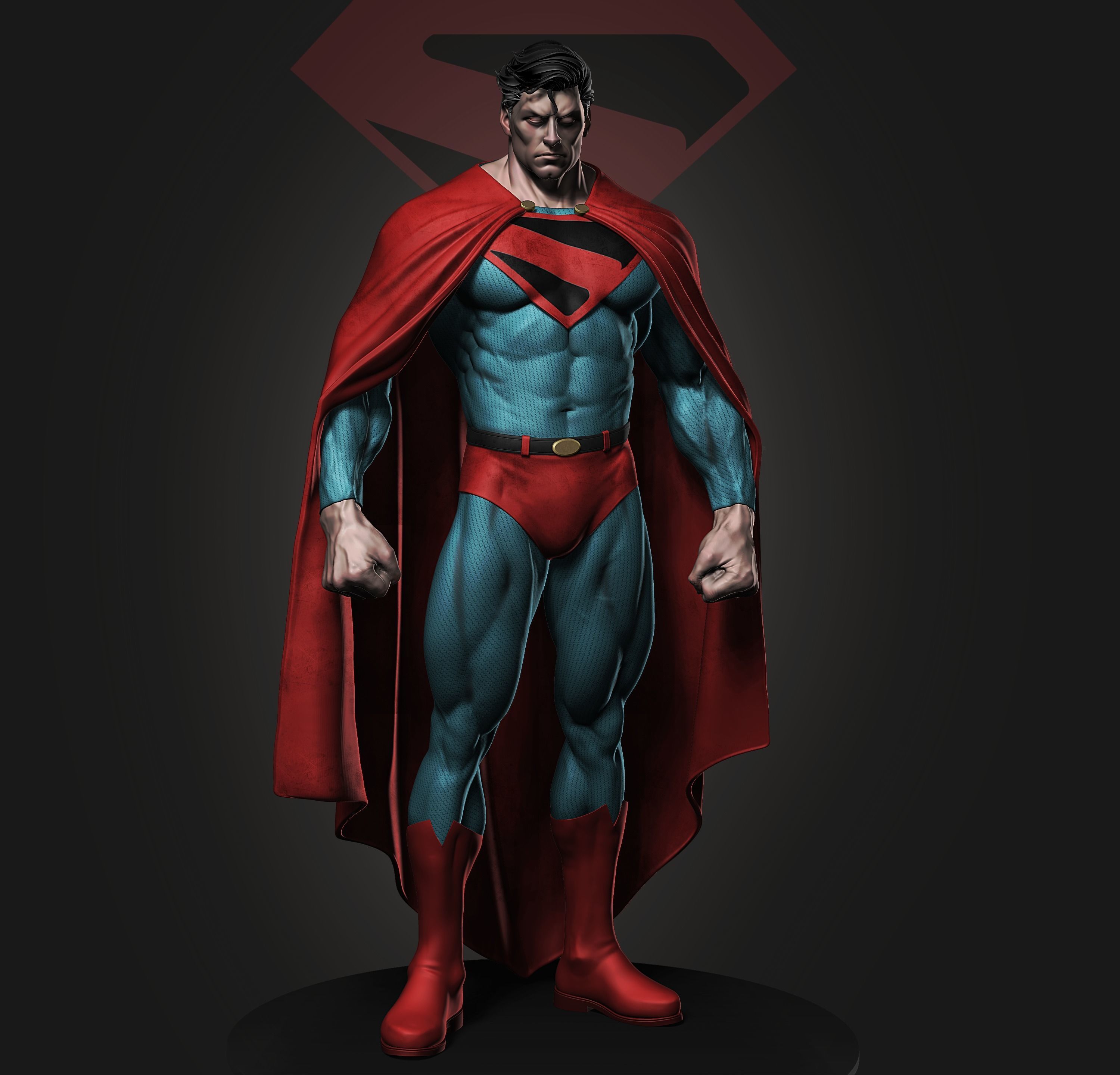 SUPERMAN ZTL 3D print model_3