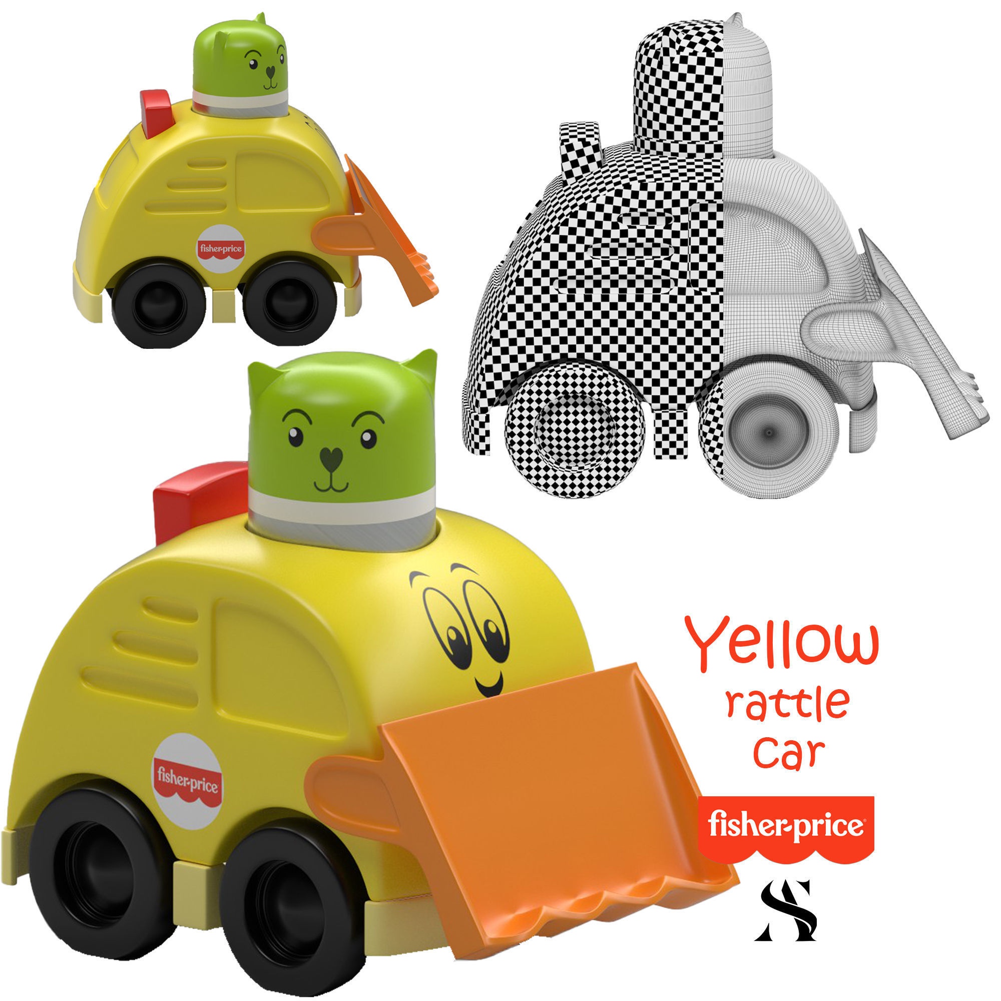 kids toys pack - fisher price 3D model_8
