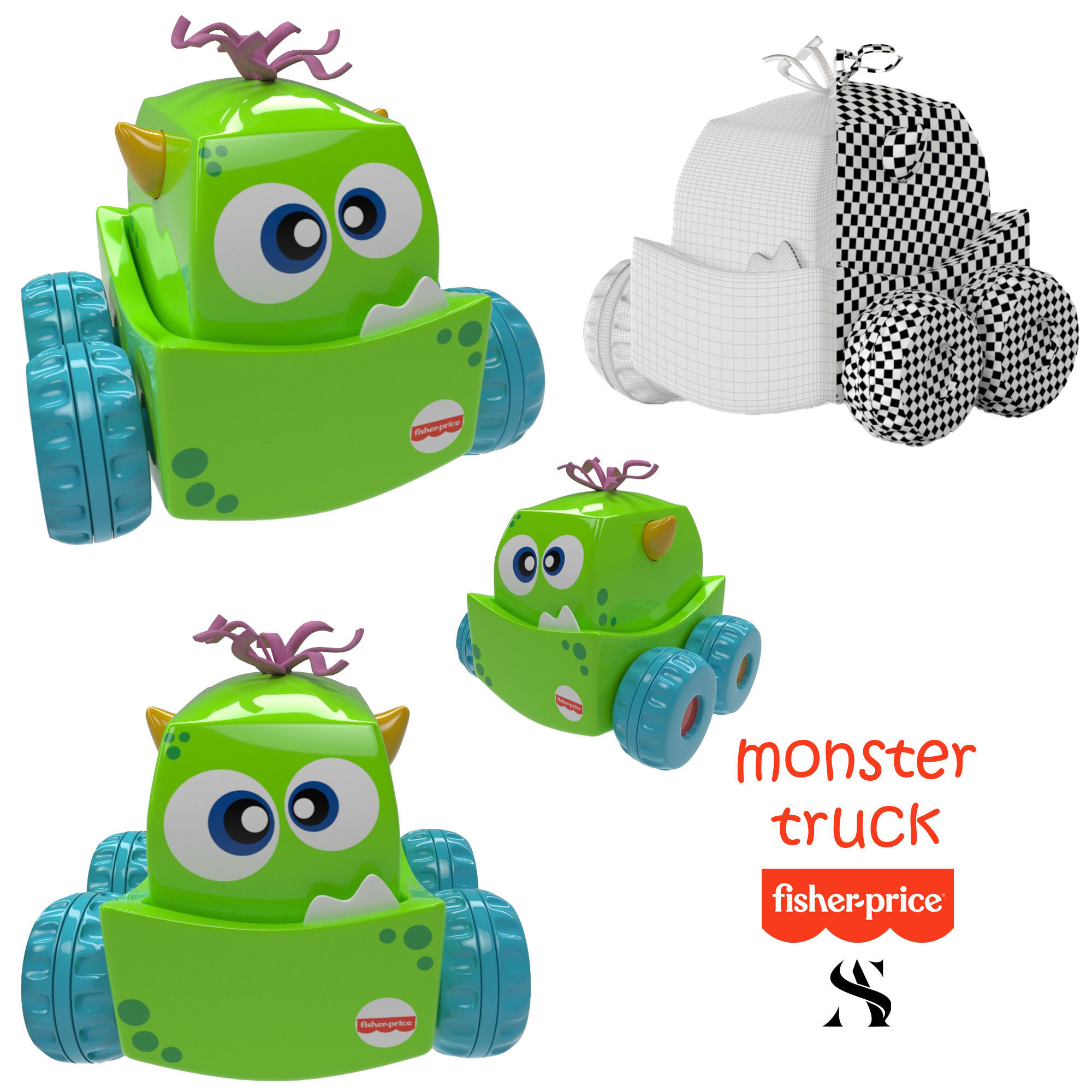 kids toys pack - fisher price 3D model_1