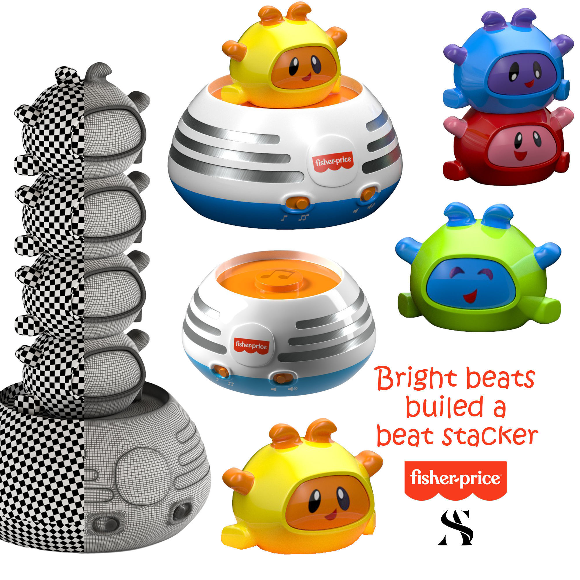 kids toys pack - fisher price 3D model_7