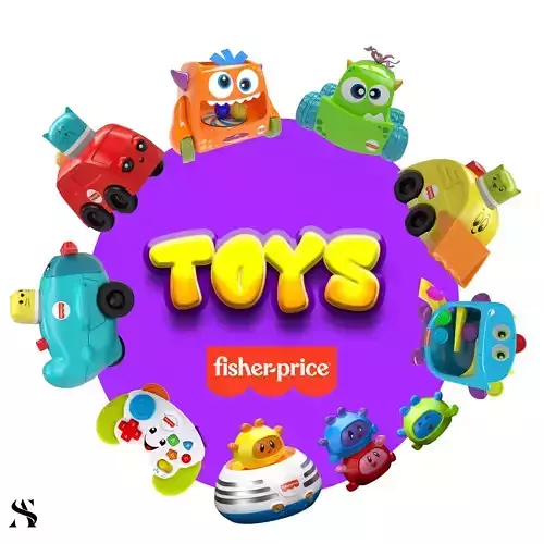 kids toys pack - fisher price 3D model