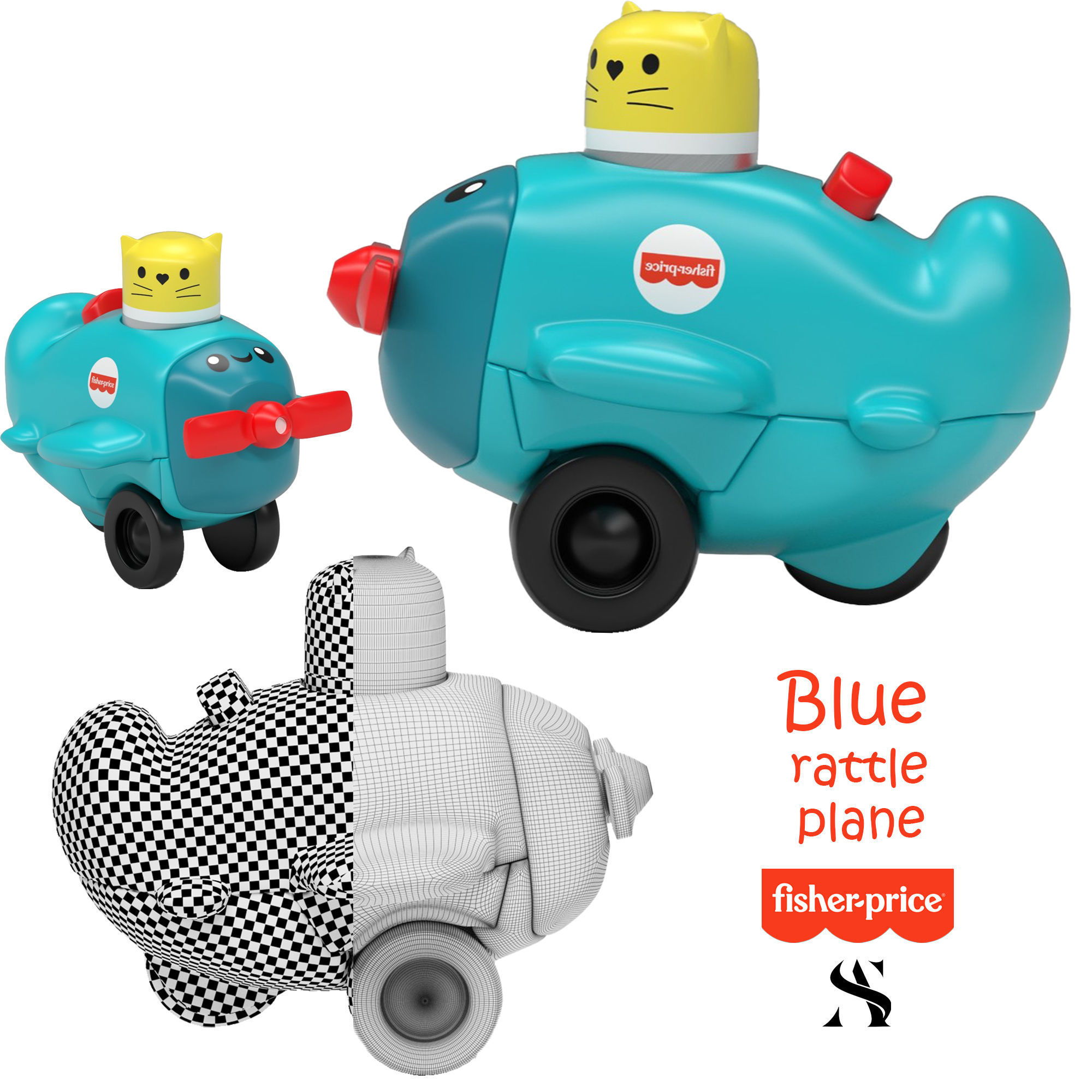 kids toys pack - fisher price 3D model_4