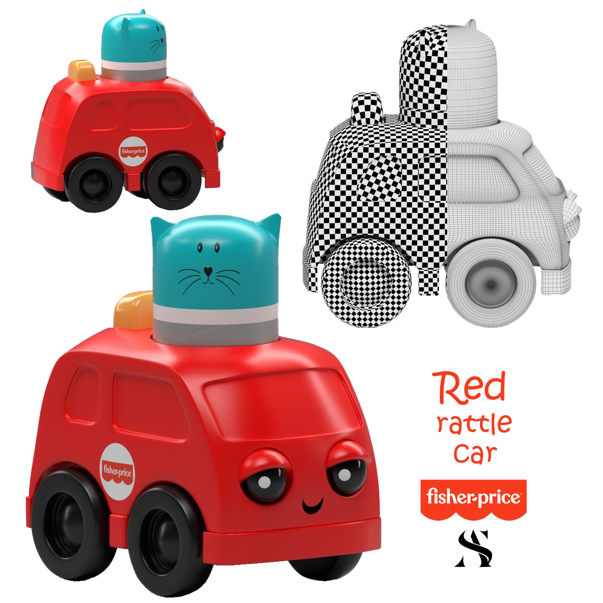 kids toys pack - fisher price 3D model_6