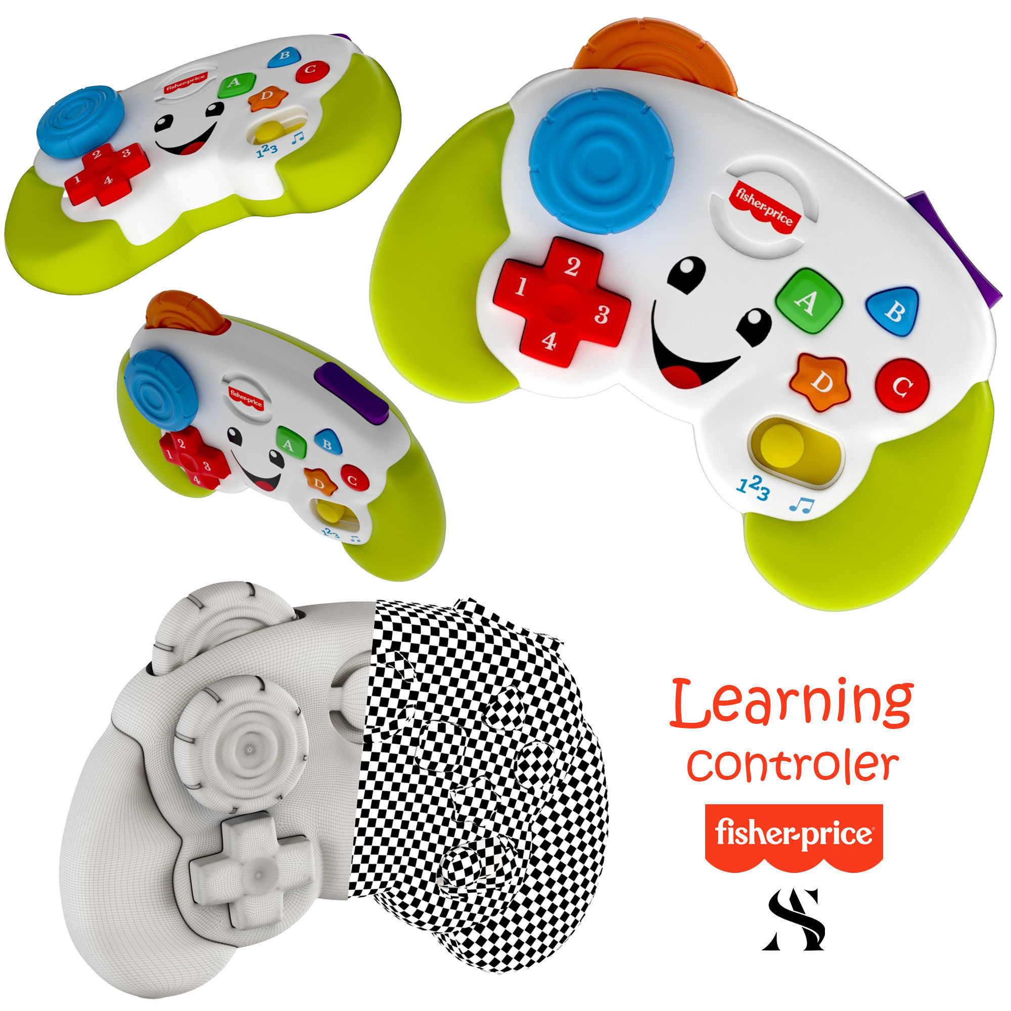 kids toys pack - fisher price 3D model_3