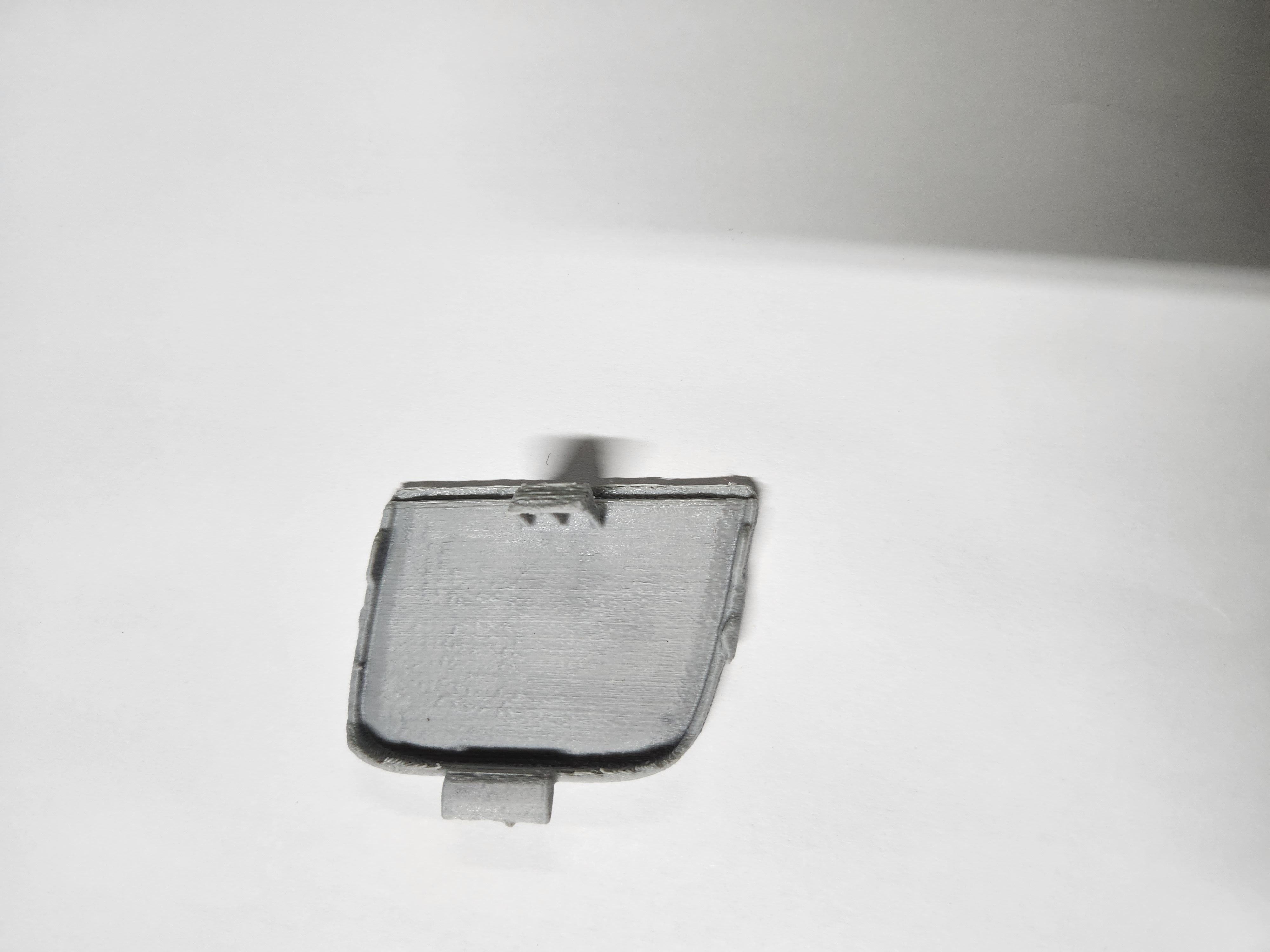 audi a3 front bumper tow cover 3D print model_3