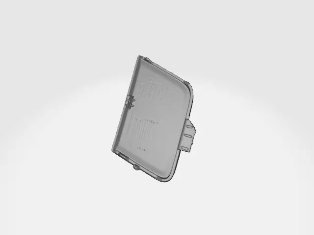 audi a3 front bumper tow cover 3D print model_0