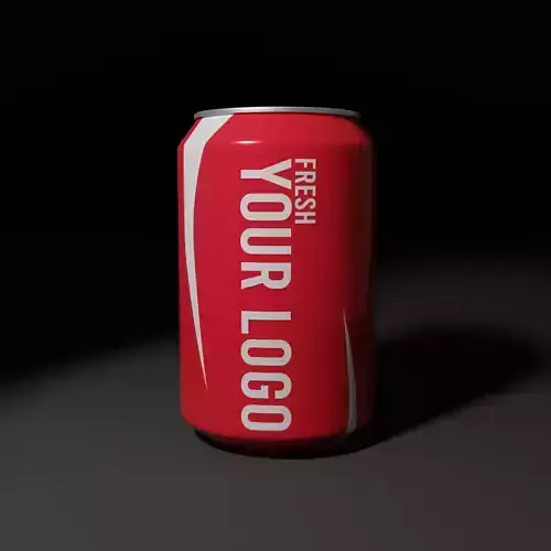 3d model of soft drink packaging