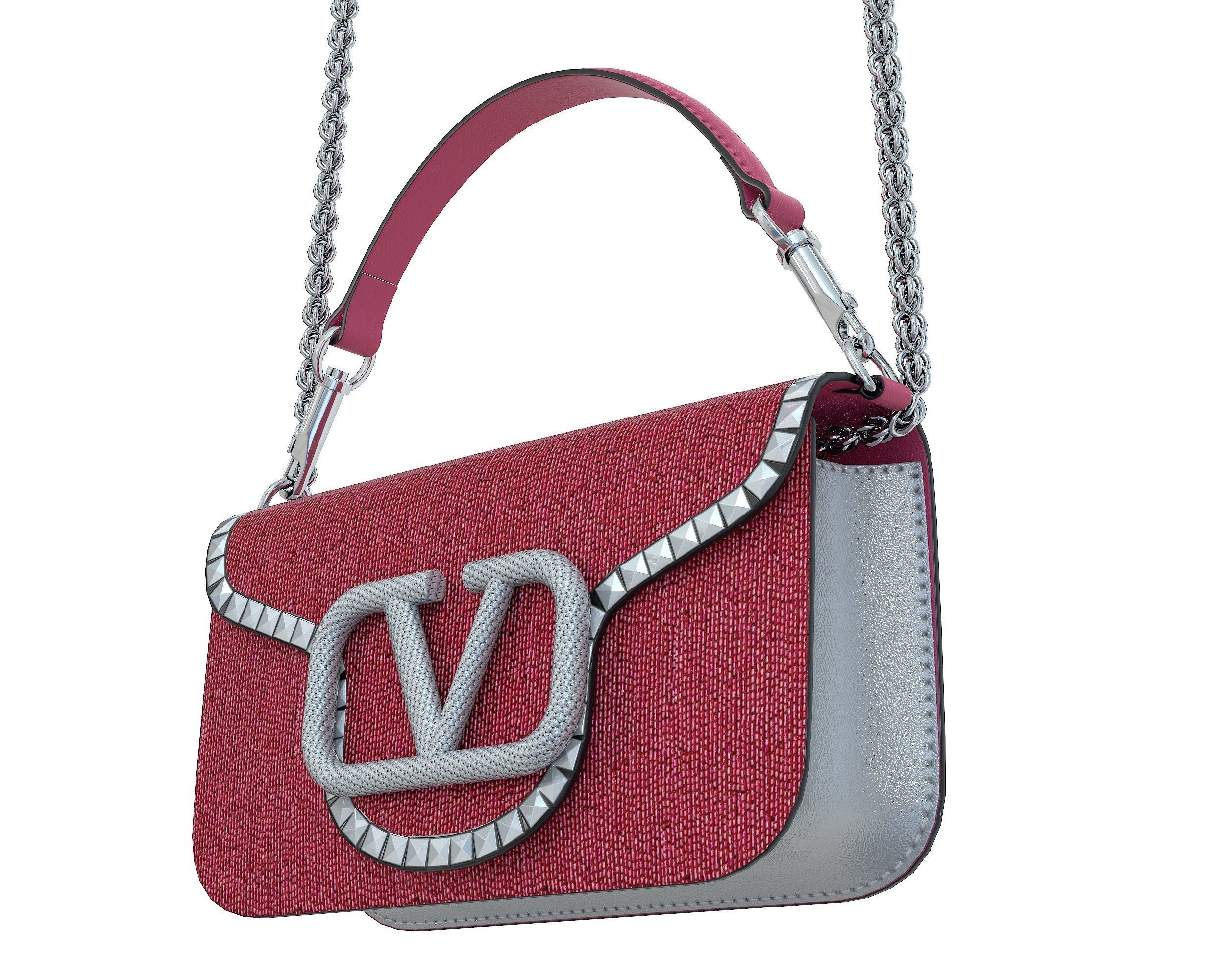 Valentino Garavani Loco Small Shoulder Bag 3D Model Collection_18