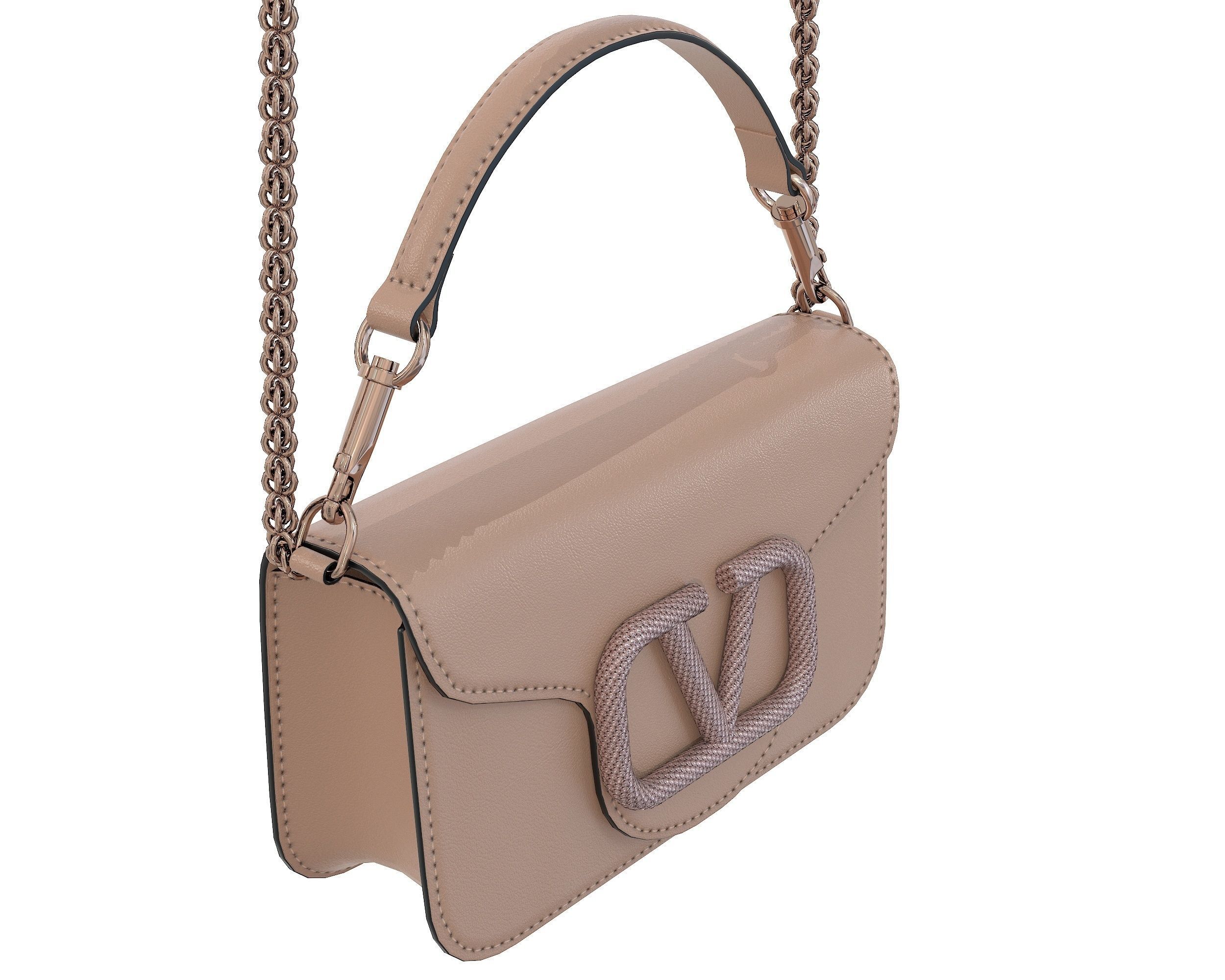 Valentino Garavani Loco Small Shoulder Bag 3D Model Collection_17