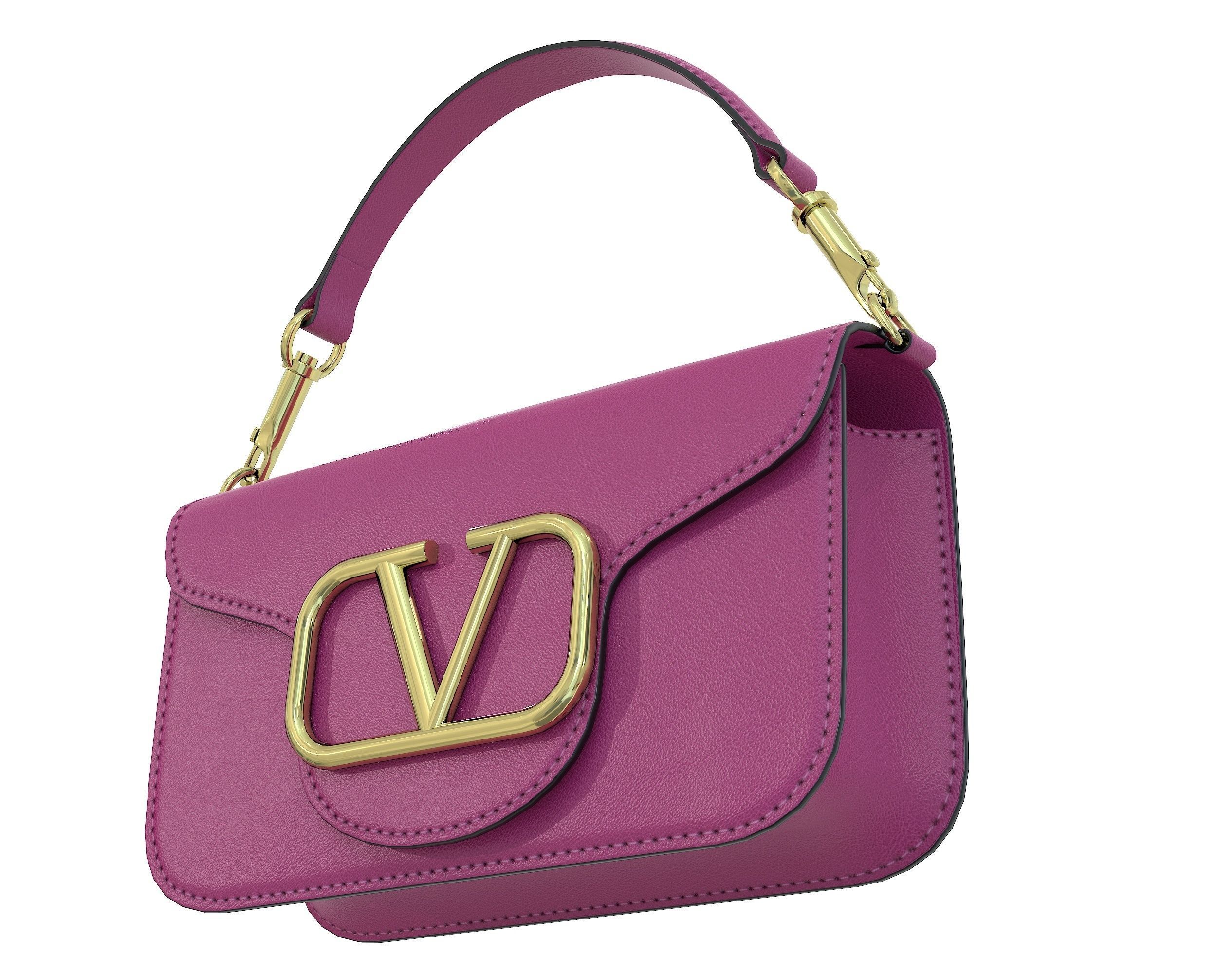 Valentino Garavani Loco Small Shoulder Bag 3D Model Collection_16