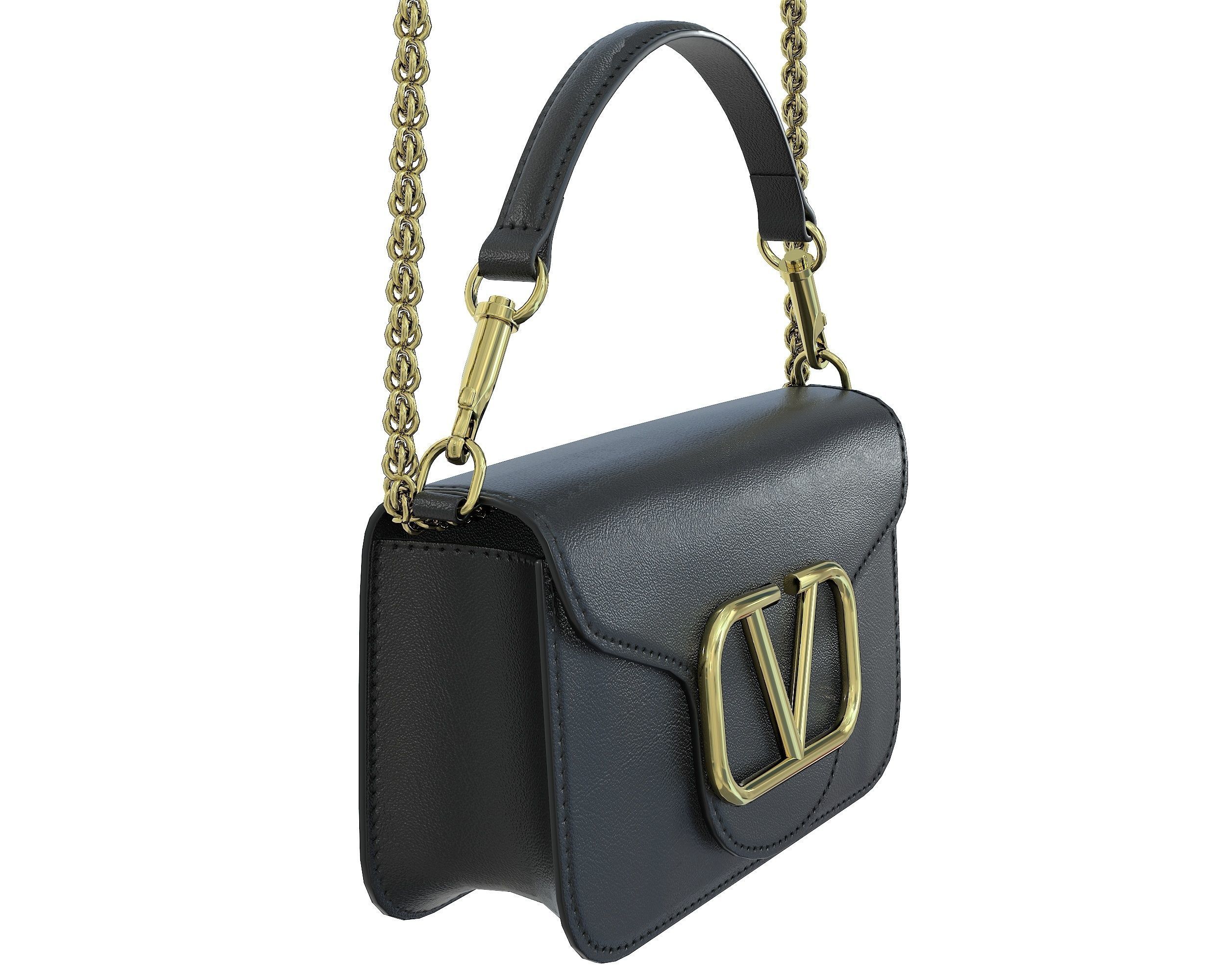 Valentino Garavani Loco Small Shoulder Bag 3D Model Collection_15