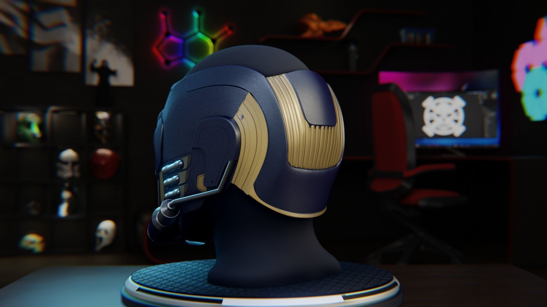 Star-Lord Helmet from Guardians of the Galaxy 3D print model_3