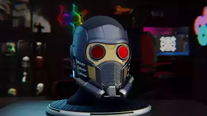 Star-Lord Helmet from Guardians of the Galaxy 3D print model
