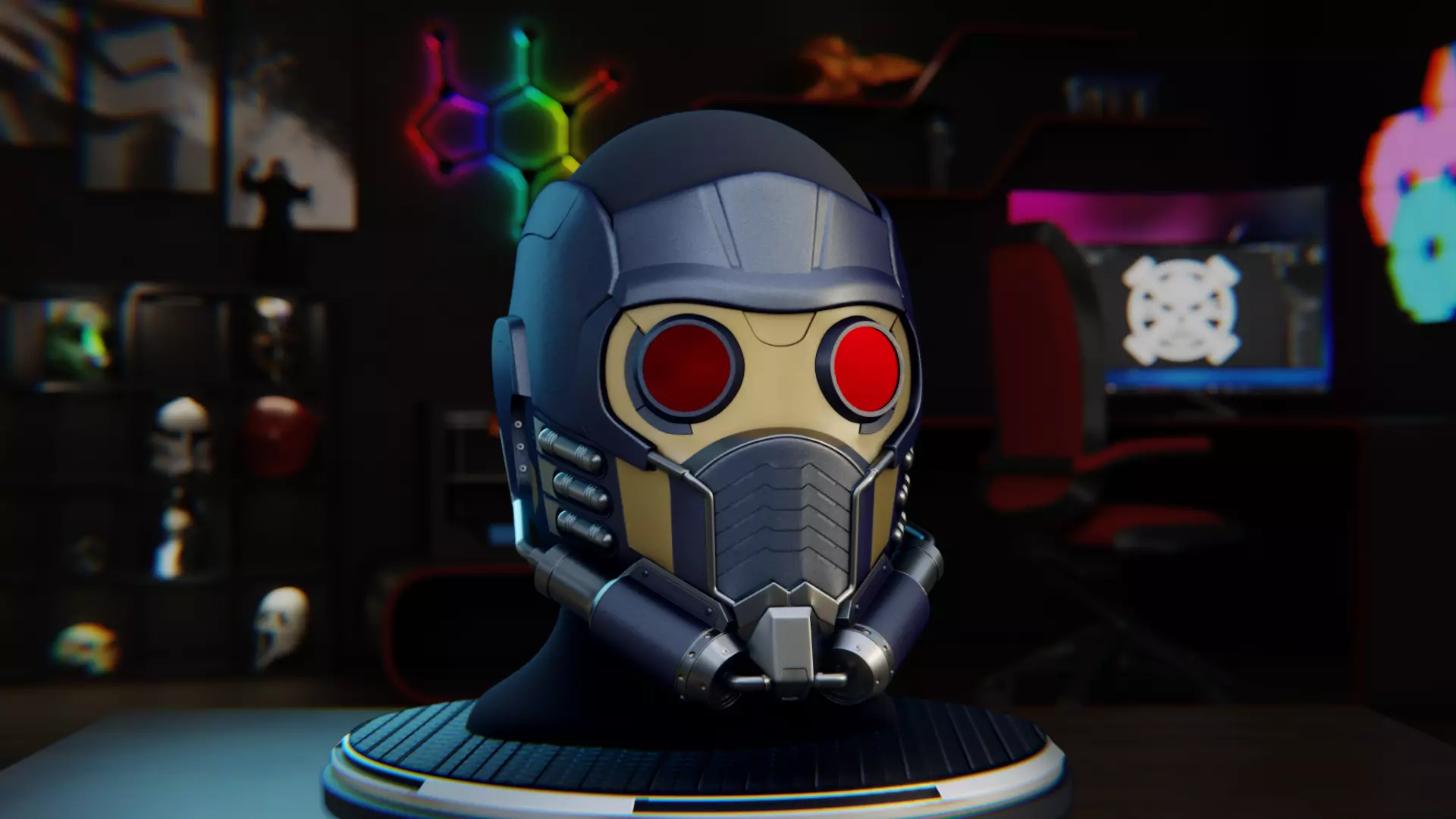 Star-Lord Helmet from Guardians of the Galaxy 3D print model_0
