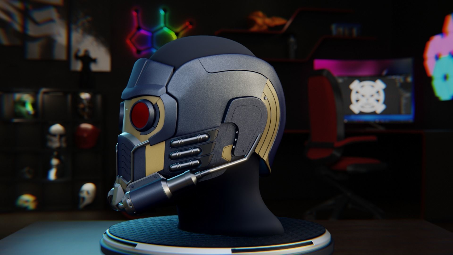Star-Lord Helmet from Guardians of the Galaxy 3D print model_2