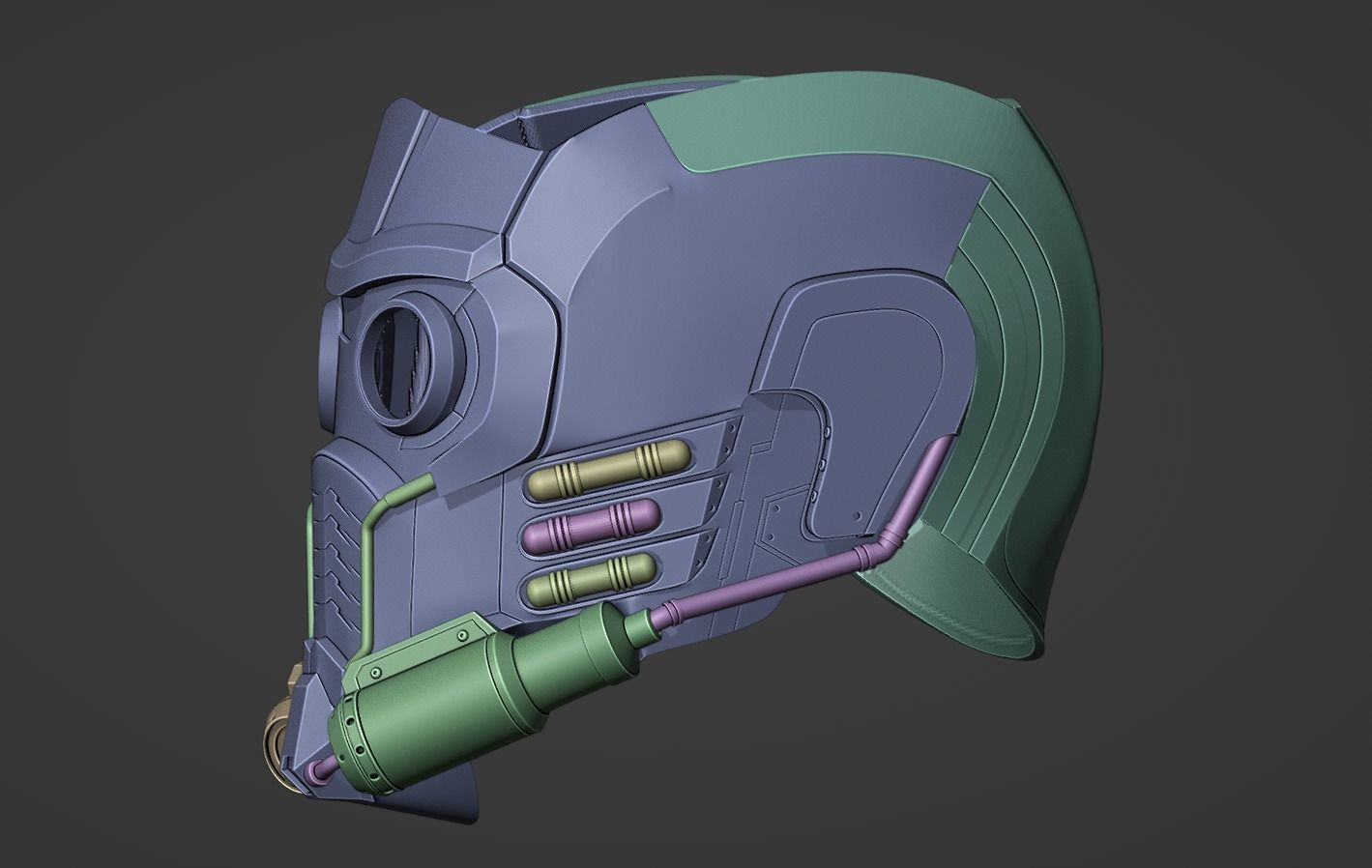 Star-Lord Helmet from Guardians of the Galaxy 3D print model_6