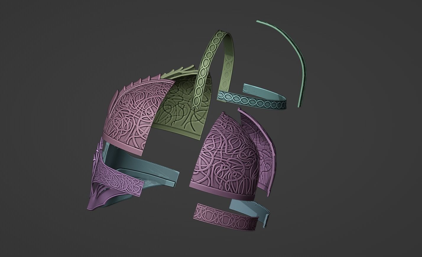 Tarnished helmet from Elden Ring 3D print model_7