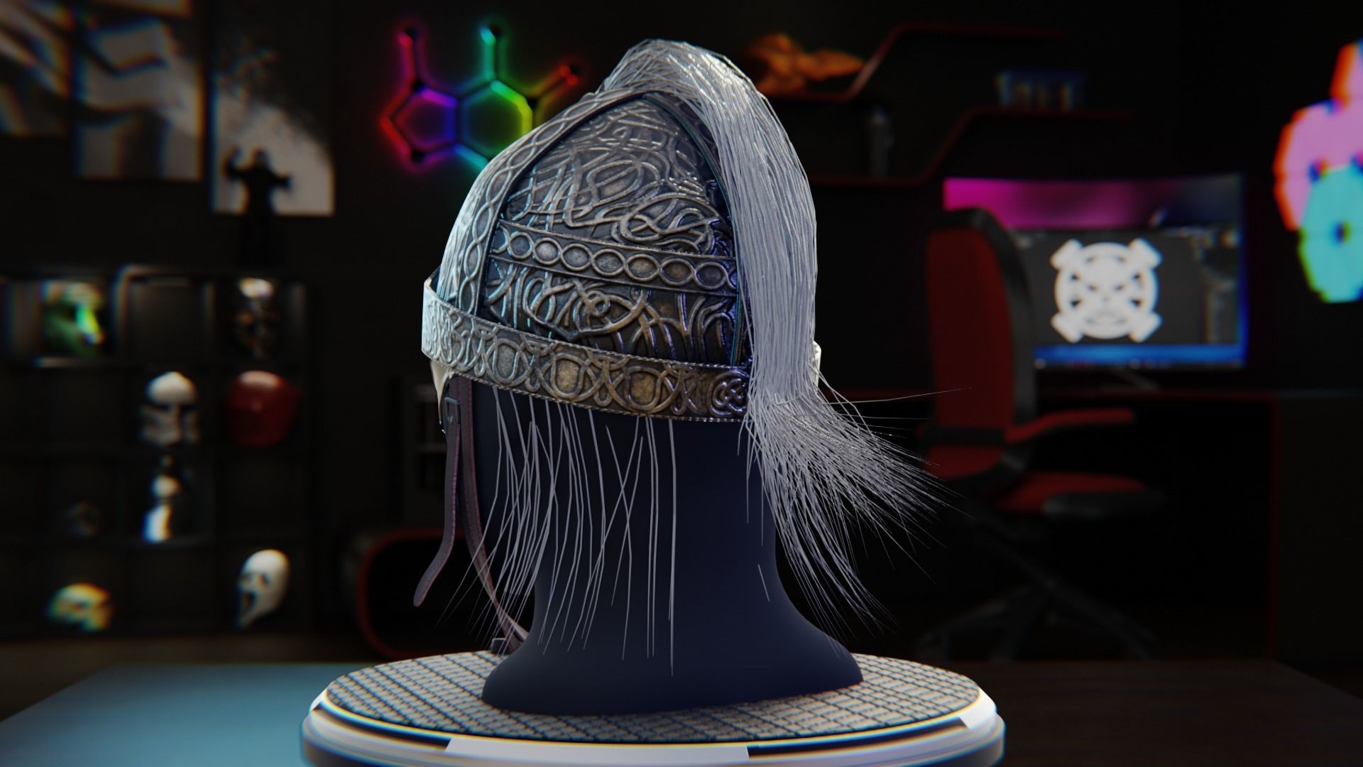 Tarnished helmet from Elden Ring 3D print model_2