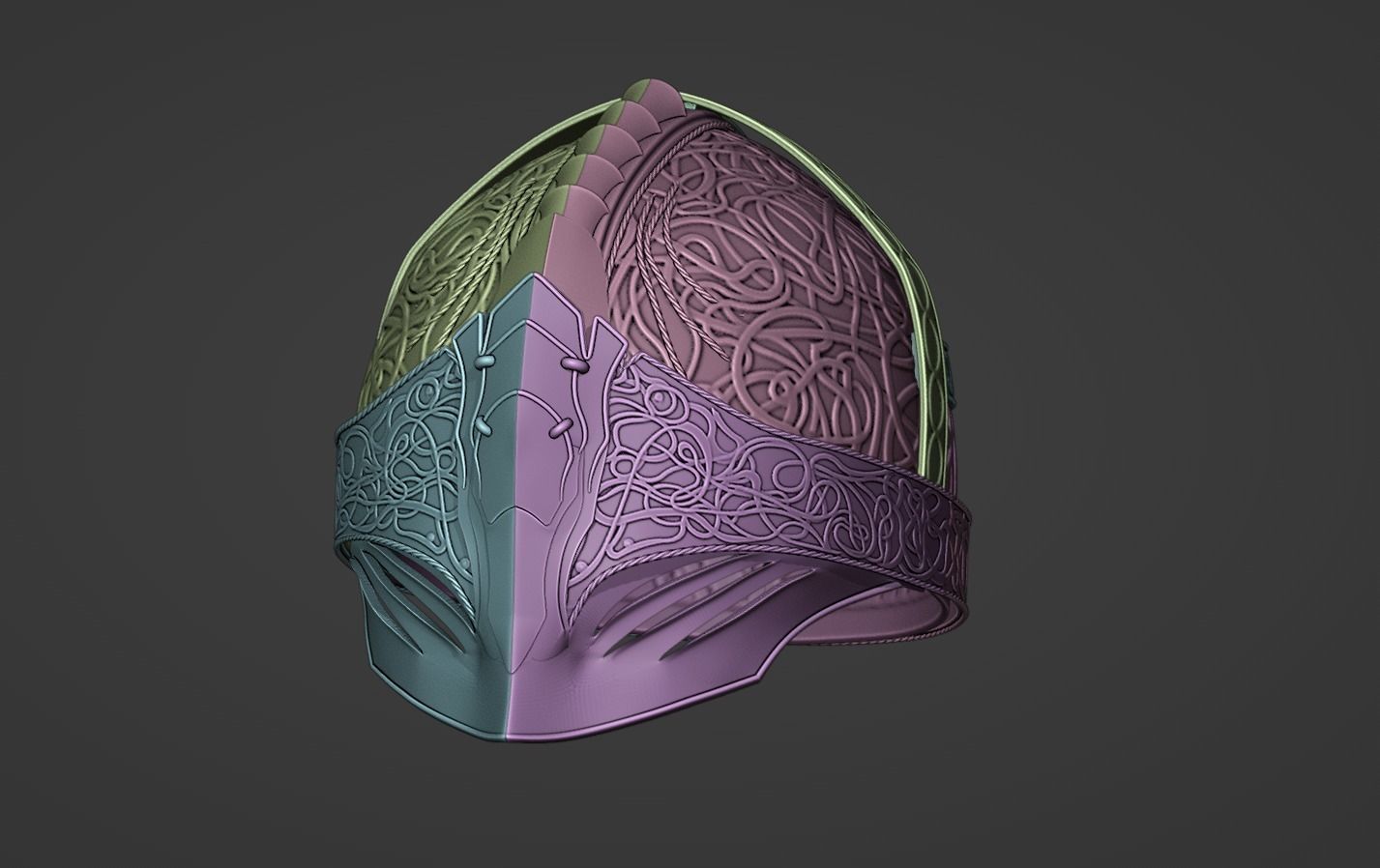 Tarnished helmet from Elden Ring 3D print model_4