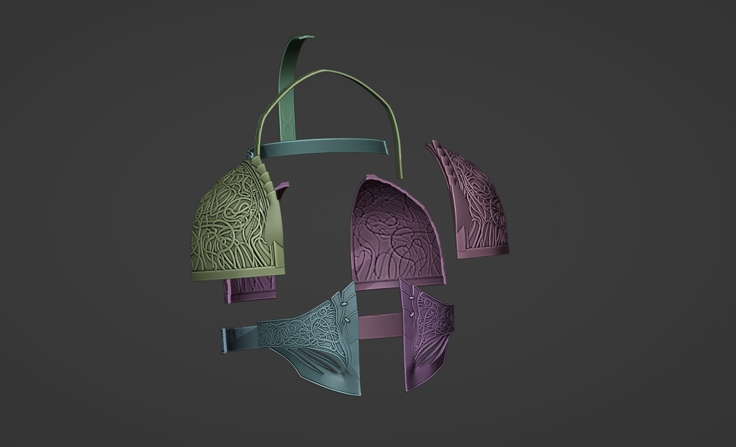 Tarnished helmet from Elden Ring 3D print model_6