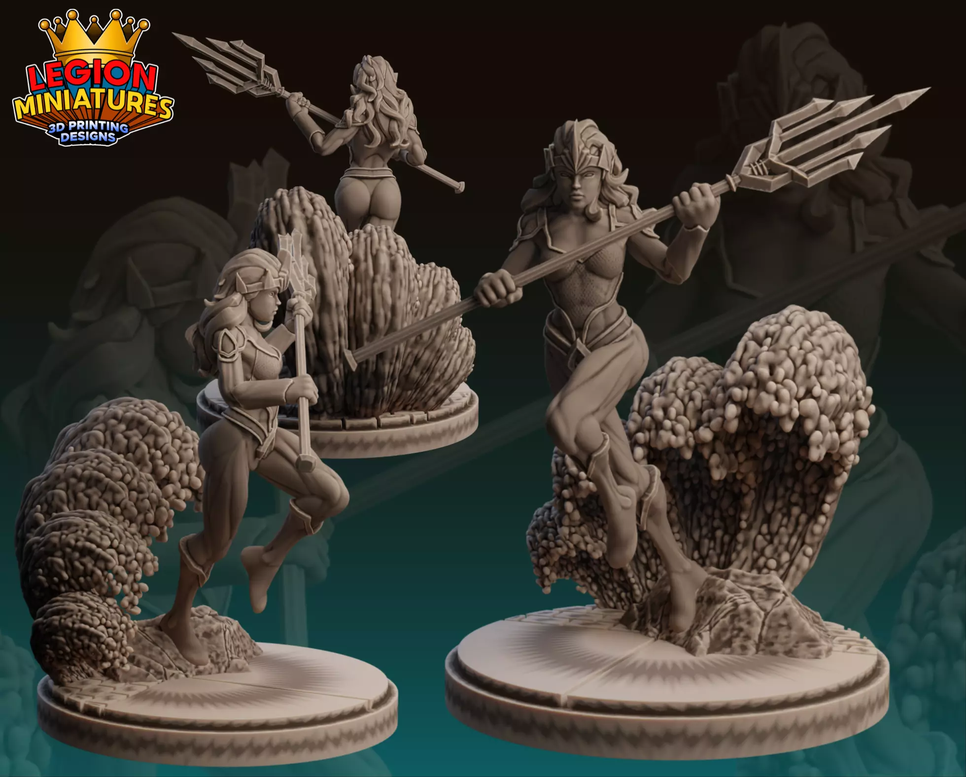 Marvel crisis protocol mera presupported included  3D print model_0