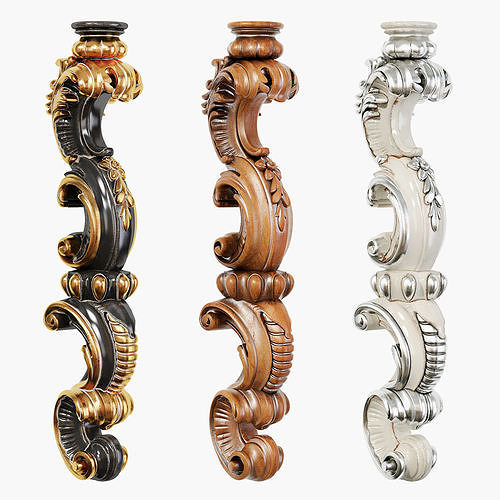 Classic leg 057 3D model