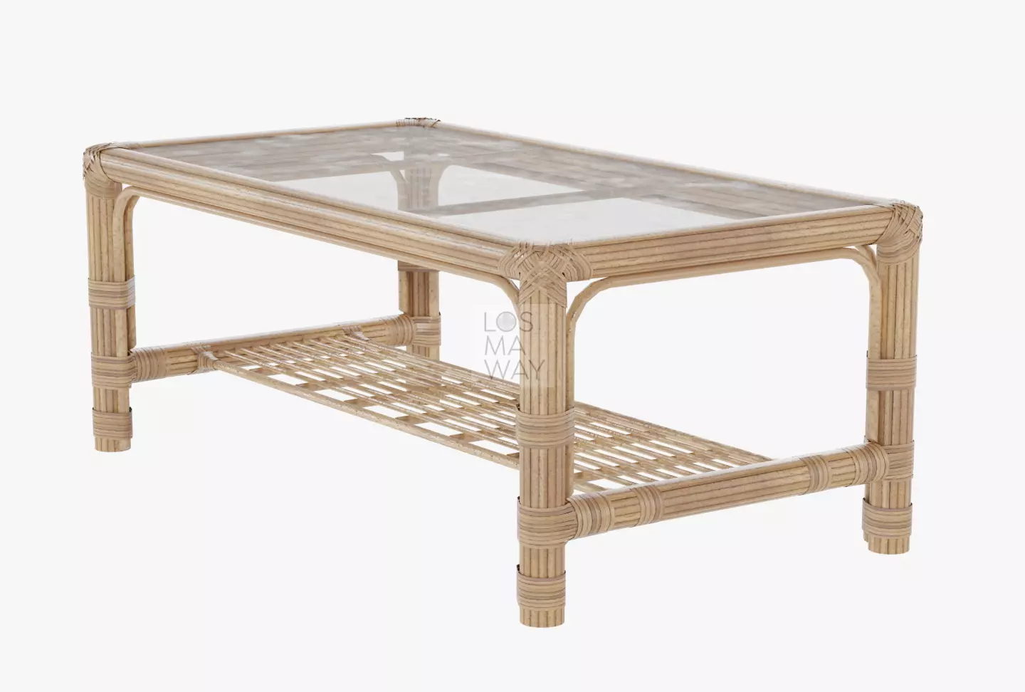 Low Poly Rattan Table Game Ready Free low-poly 3D model