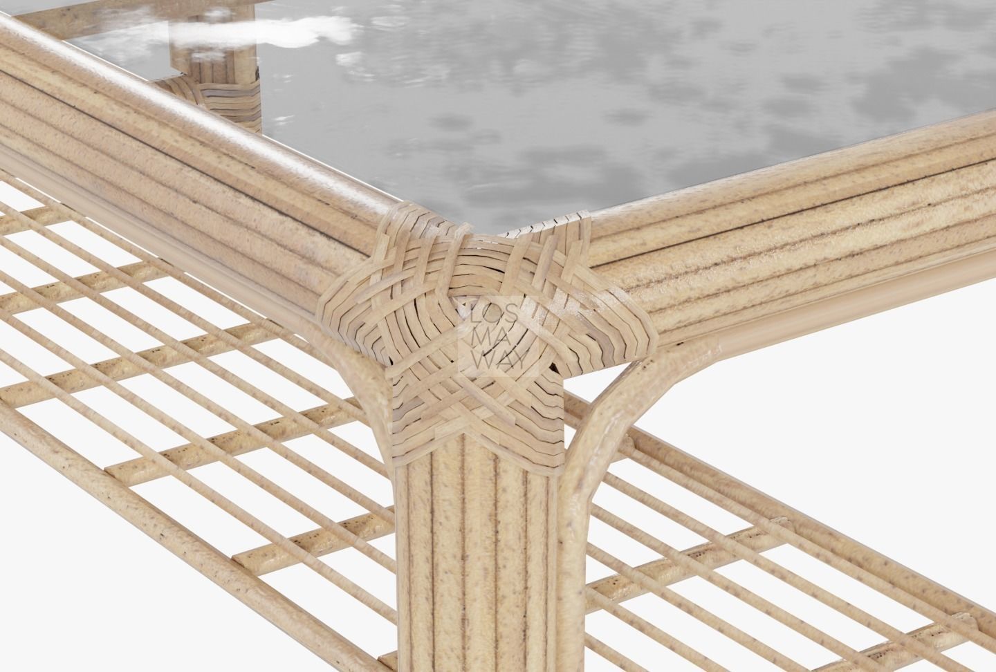 Low Poly Rattan Table Game Ready free VR / AR / low-poly 3D model ...