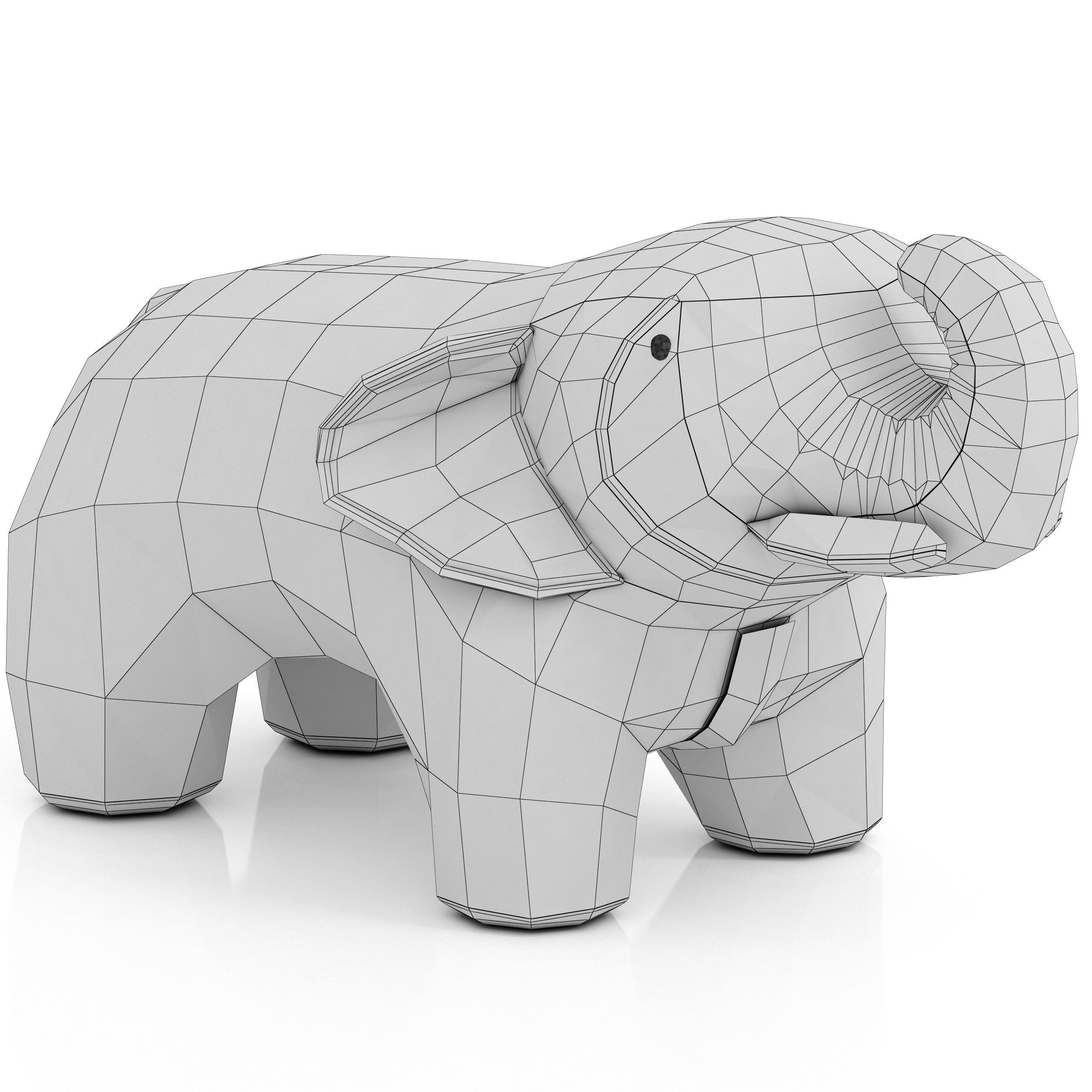 Home Concept Elephant Ottoman 3D model_8