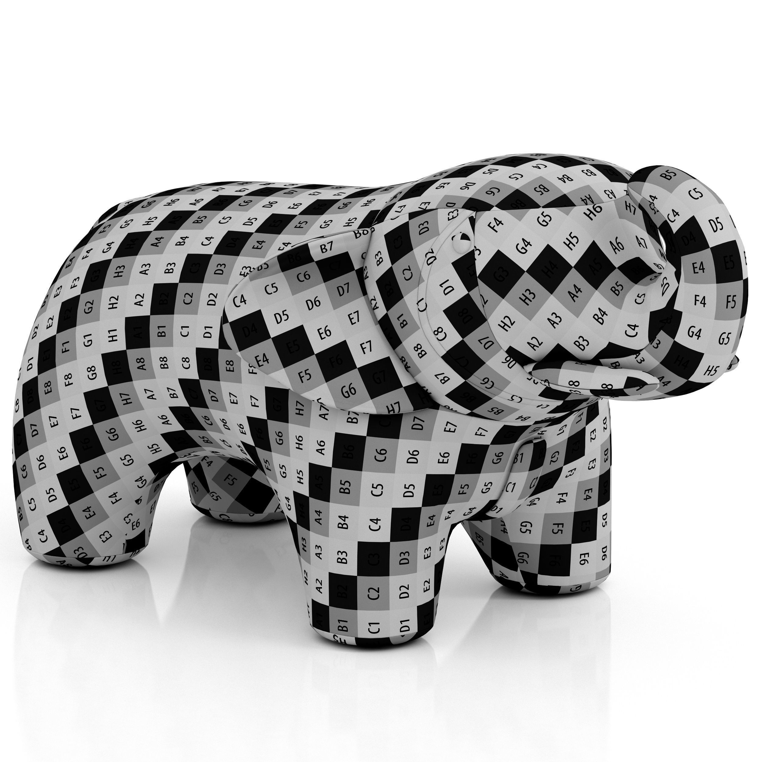 Home Concept Elephant Ottoman 3D model_7