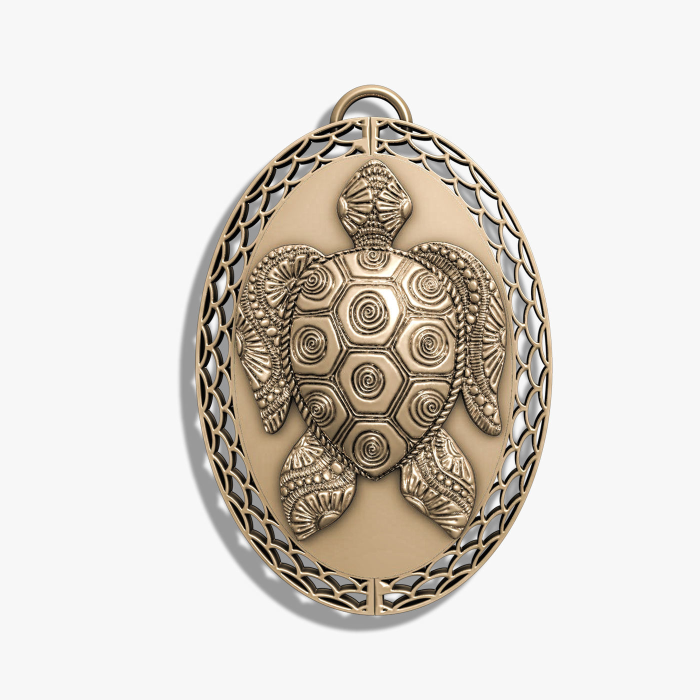 Turtle  Pendant   3D print model_9