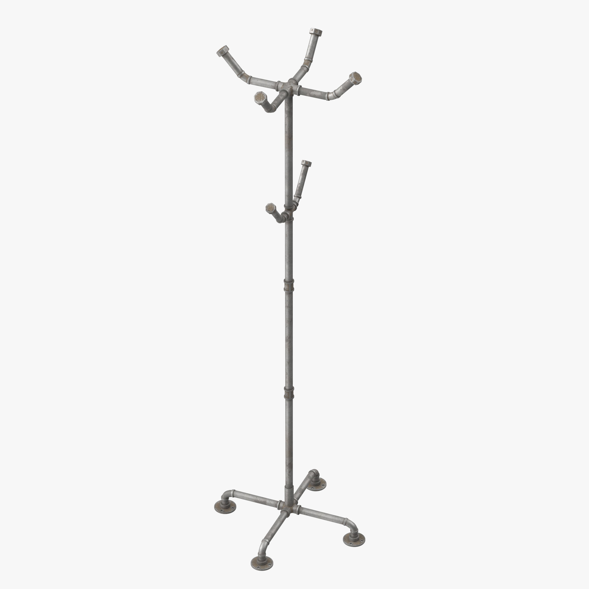Model 715 Coat Rack Industrial Coat Racks 3D model | CGTrader