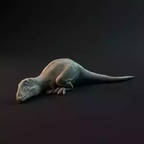 Carcharadontosaurus hatchling sleeping - pre-supported 3D print model