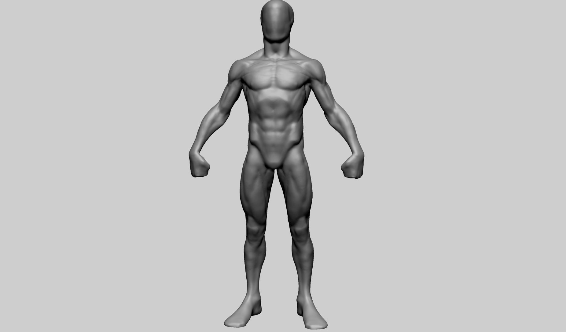 Base Male Anatomy Printable 3D print model_7