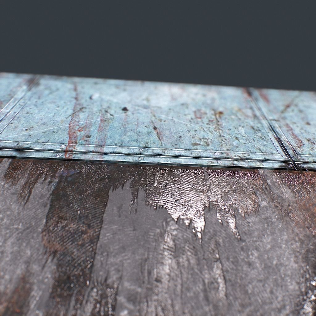 Old Industrial Ventilation Low-poly 3D model_15