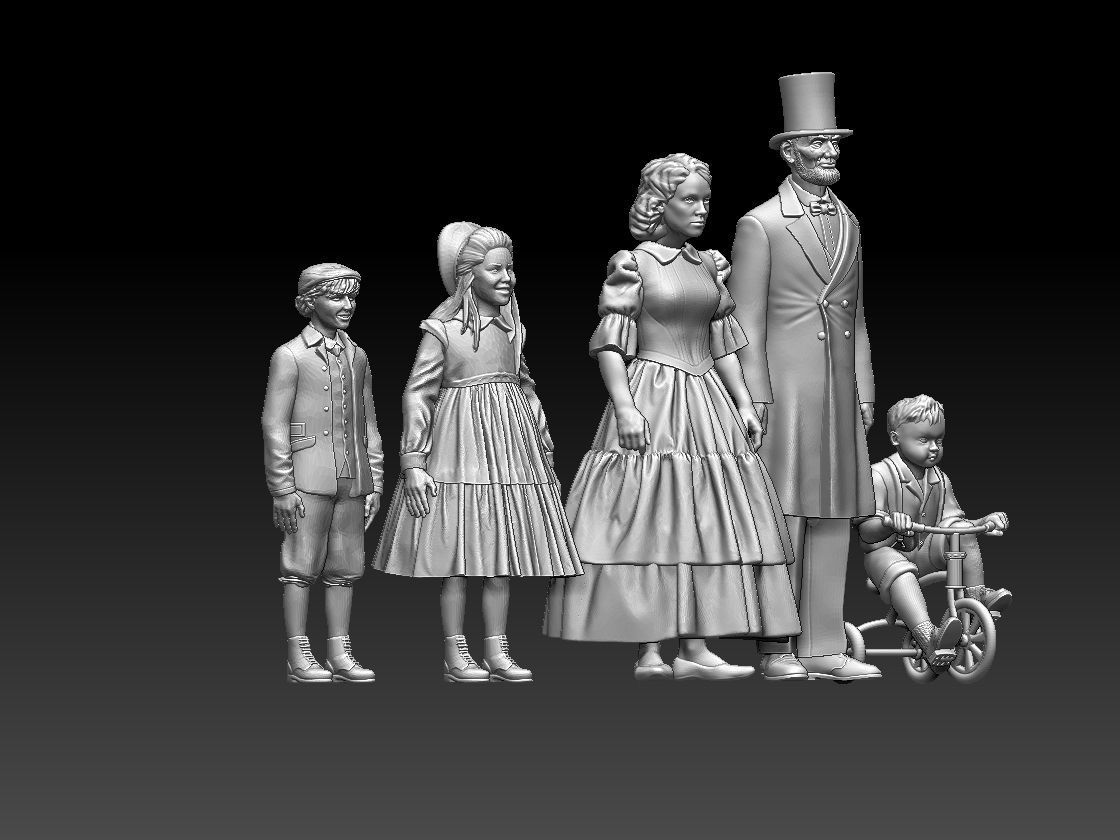 FAMILY lincoln 3D print model_14