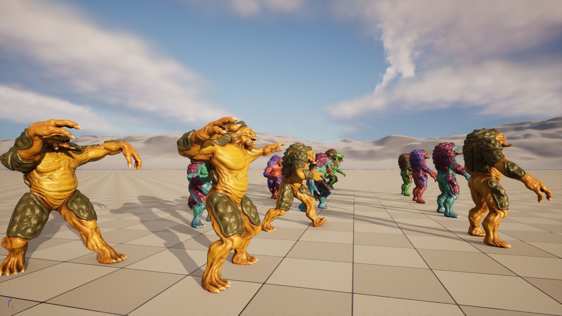 Turtle monster - Game Ready Low-poly 3D model_15