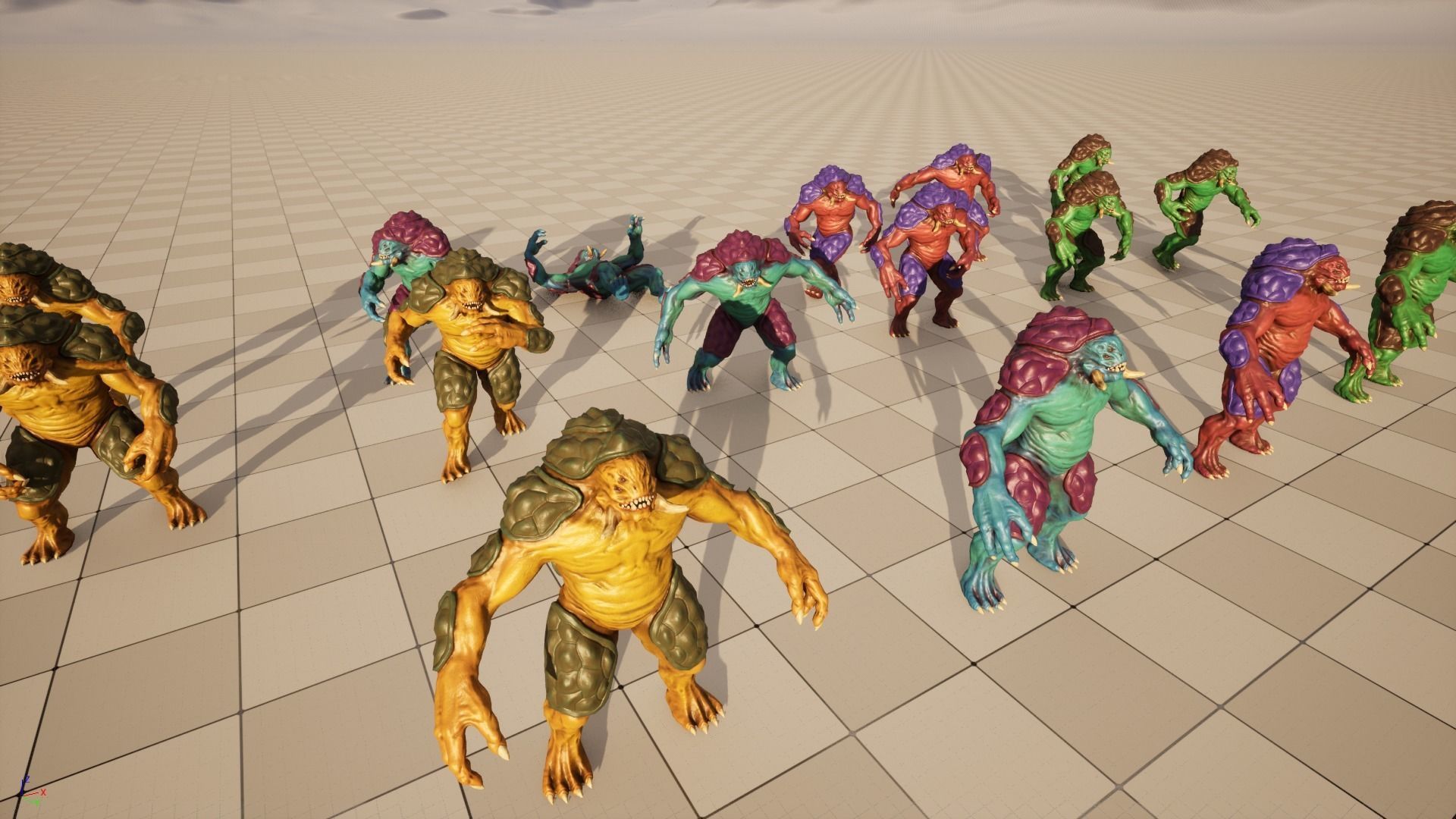 Turtle monster - Game Ready Low-poly 3D model_13